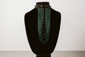 GREEN CLEOPATRA BEADS