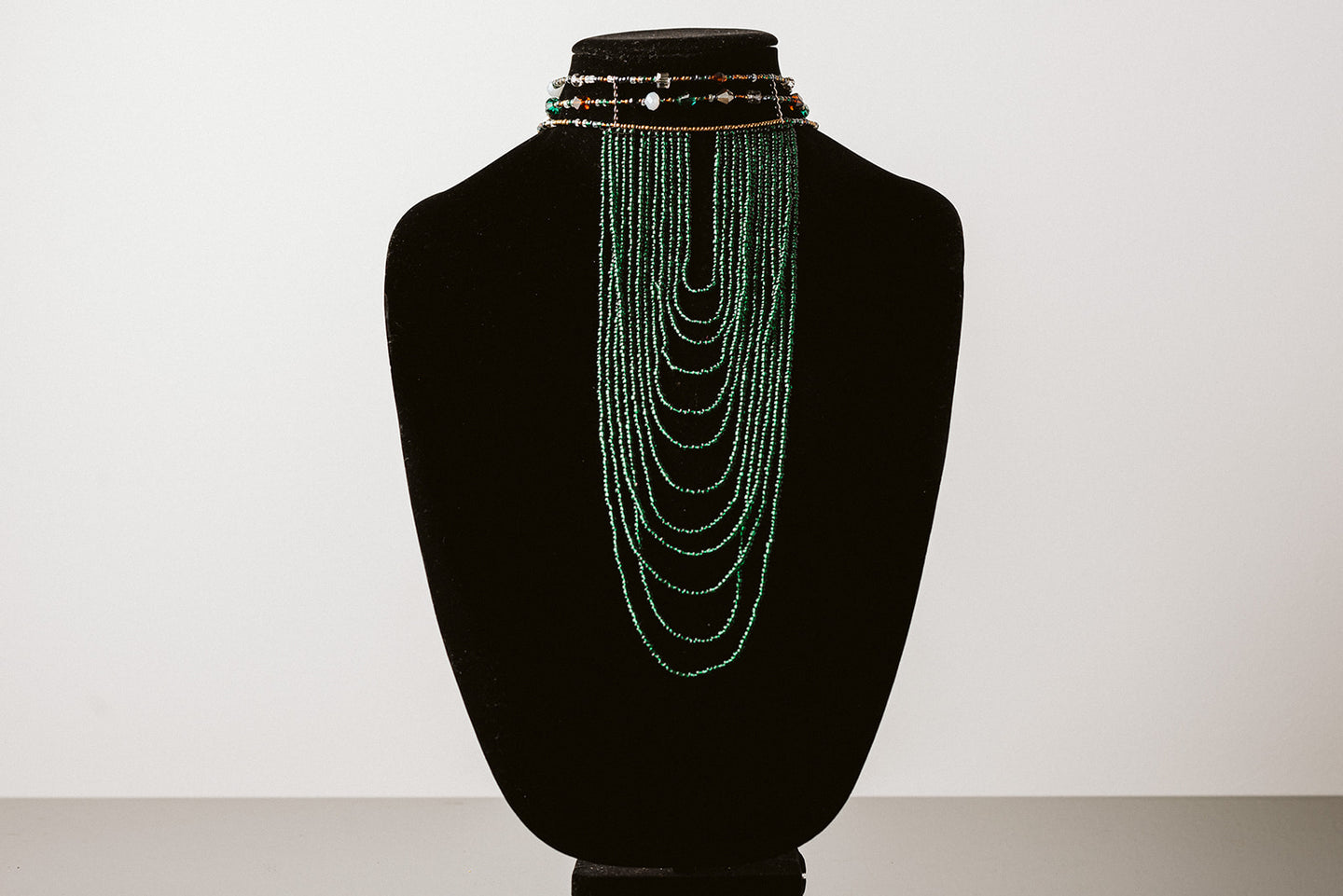 GREEN CLEOPATRA BEADS
